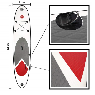 Basic Stand-Up Paddle Board (SUP) 305 Basic Stand-Up Paddle Board (SUP) 305