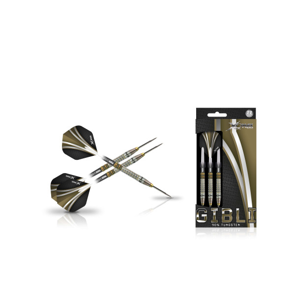 XQ Max Gibli 22g 90% Tungsten Steel Tip Dart Set