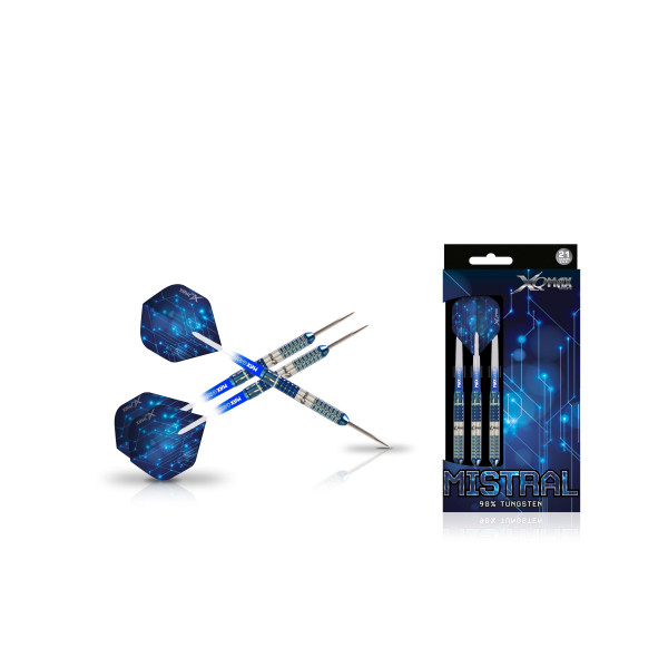 XQ Max Mistral 23g 90% Tungsten Steel Tip Dart Set
