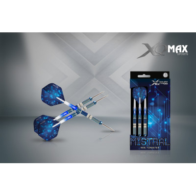 XQ Max Mistral 25g 90% Tungsten Steeltip Dartset