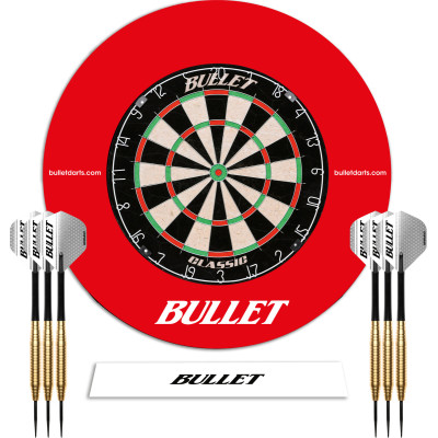 Bullet Darts Tournament Set With Red Surround