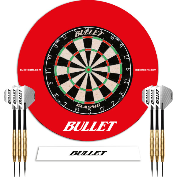 Bullet Darts Tournament Set With Red Surround
