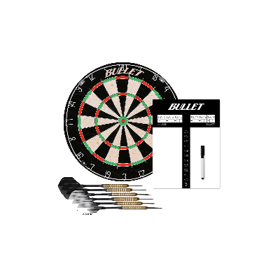 Bullet Dartboard Starter Set With Scoreboard and Pens